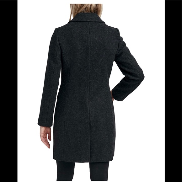 LAUNDRY BY SHELLI SEGAL Women's Faux Wool Coat with Notch Collar (MSRP $100.70) - Picture 2 of 7